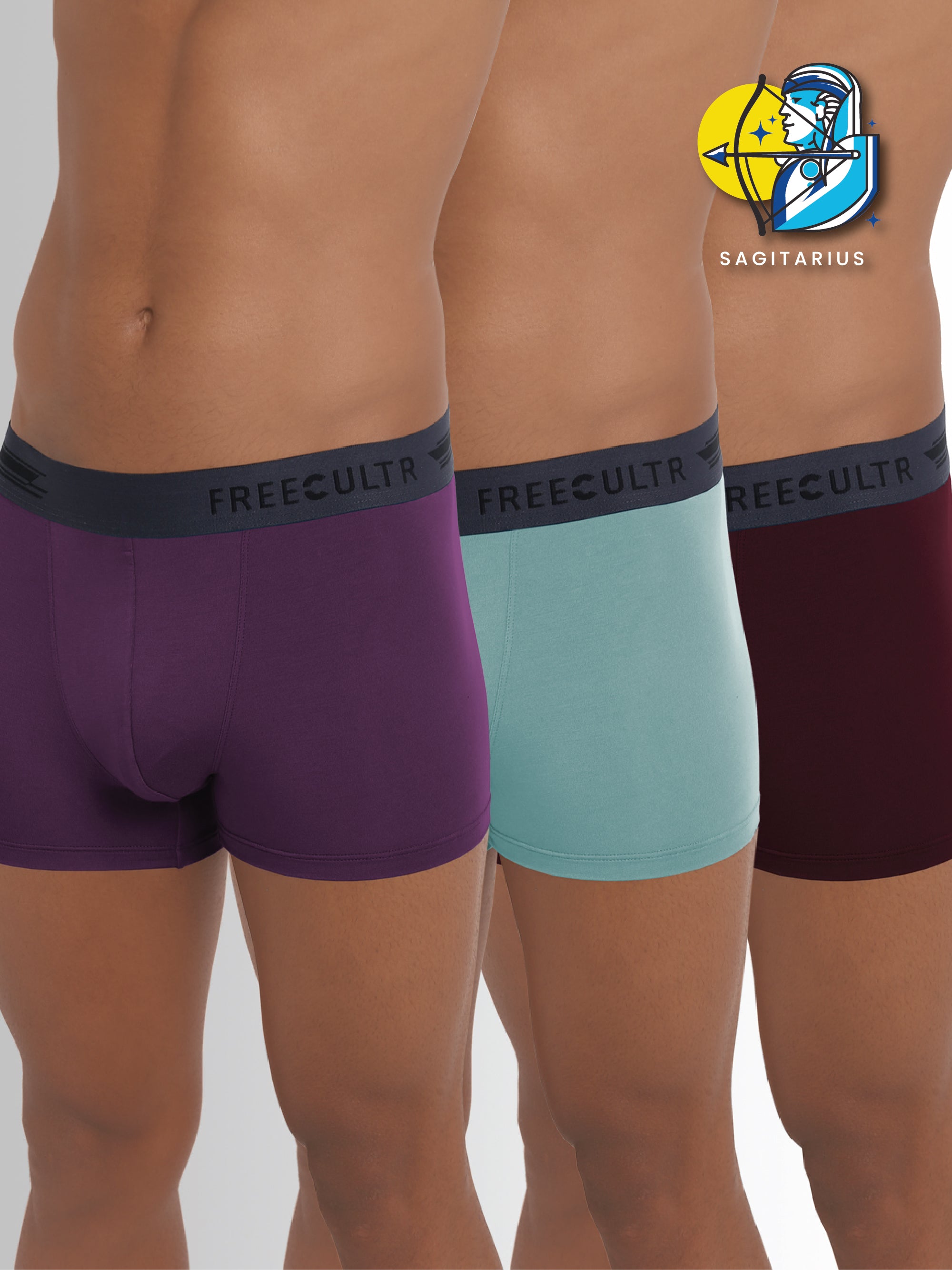 Micromodal Trunks for Sagittarius Zodiac Sign (Pack of 3)