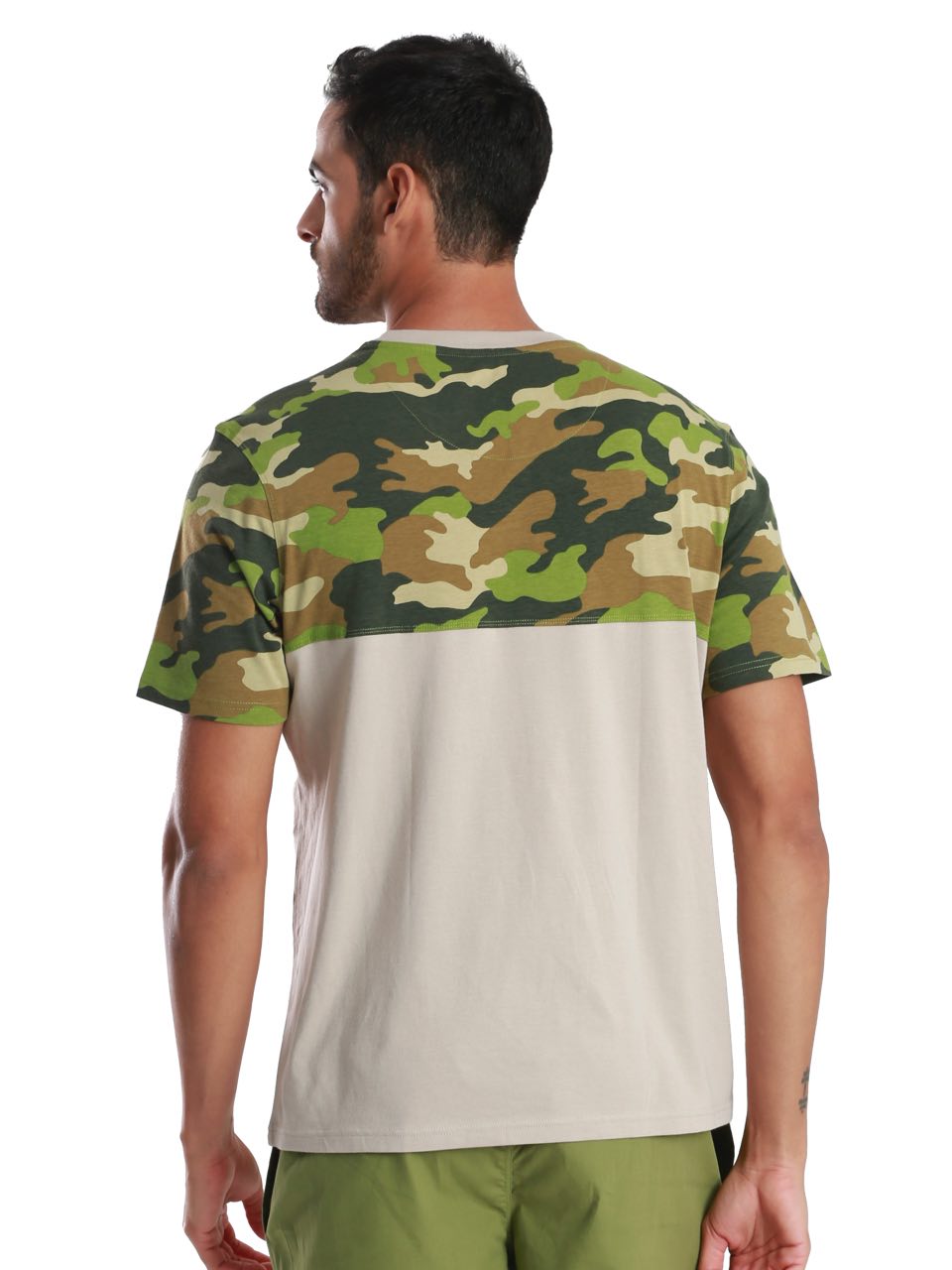 Camo Printed Organic Bamboo T-Shirt (Pack Of 1)