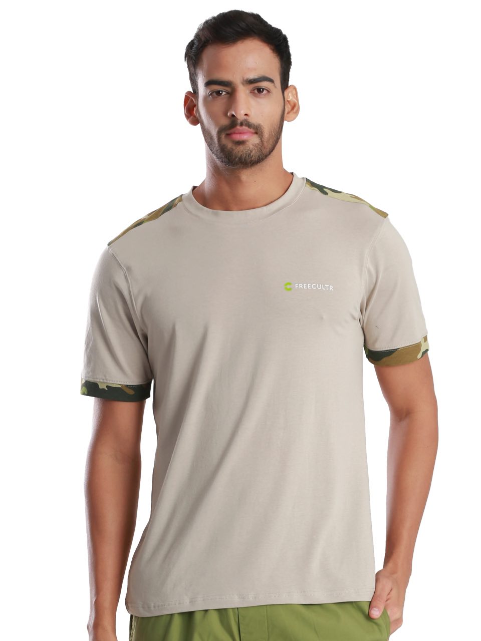 Camo Printed Organic Bamboo T-Shirt (Pack Of 1)