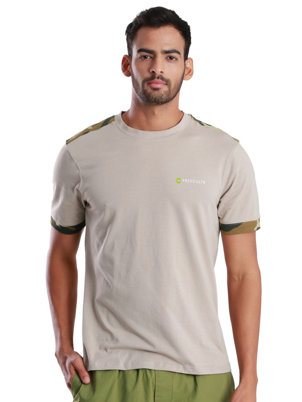 Camo Printed Organic Bamboo T-Shirt (Pack Of 1)