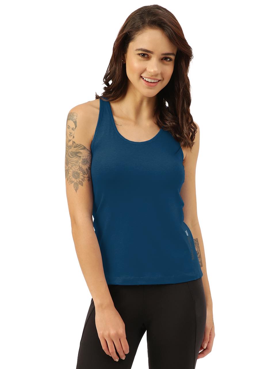 Sapphire Blue Twin Skin Women's Tanks (Pack Of 1)