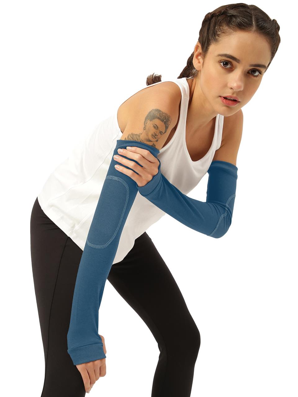 Unisex Sapphire Blue Arm Sleeves (Pack of 1)