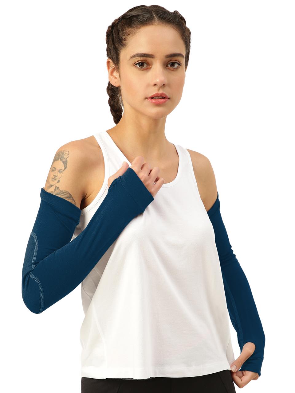 Unisex Sapphire Blue Arm Sleeves (Pack of 1)