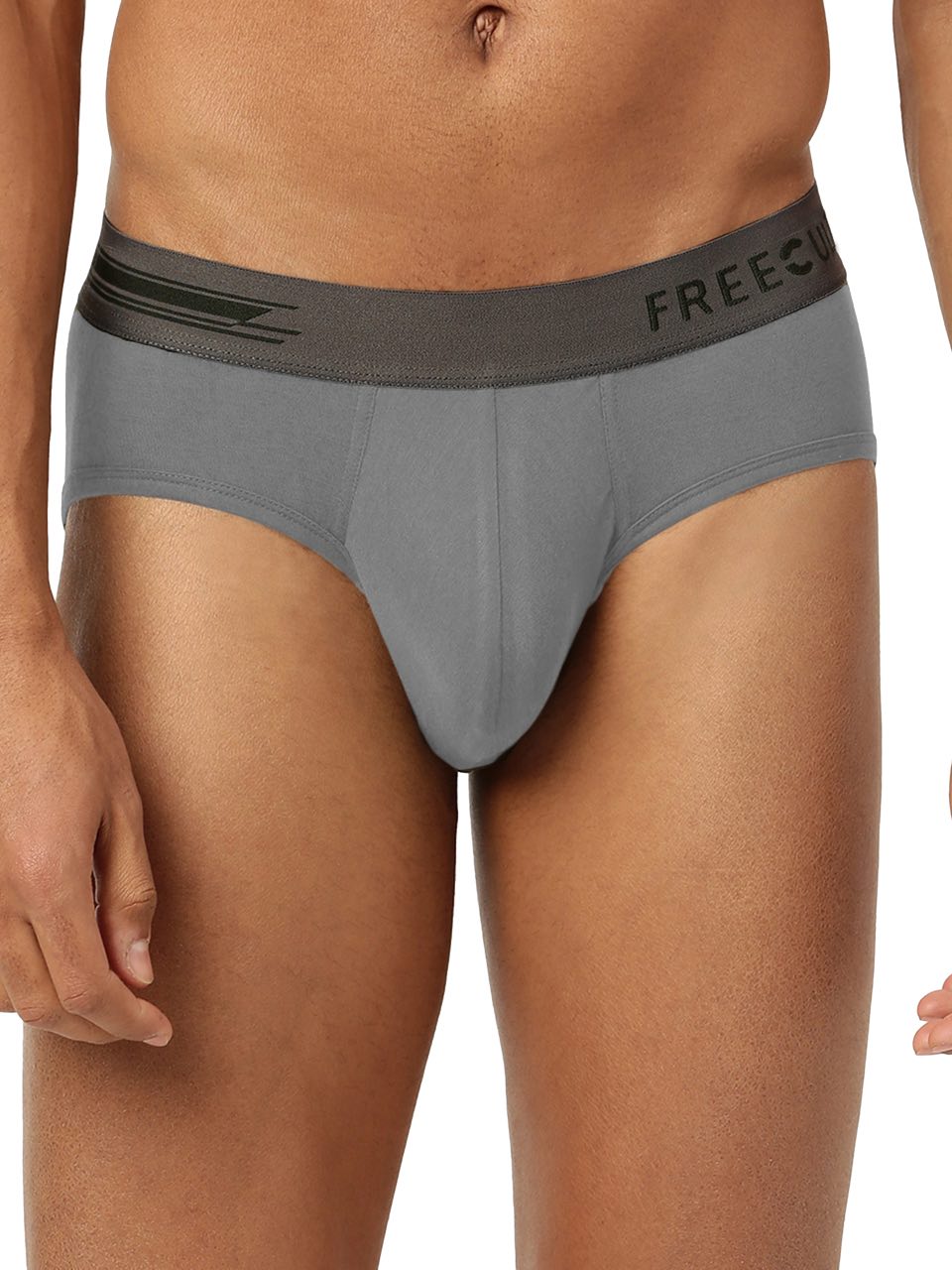 Smoke Grey Men's Anti-Bacterial Micro Modal Brief (Pack of 1)