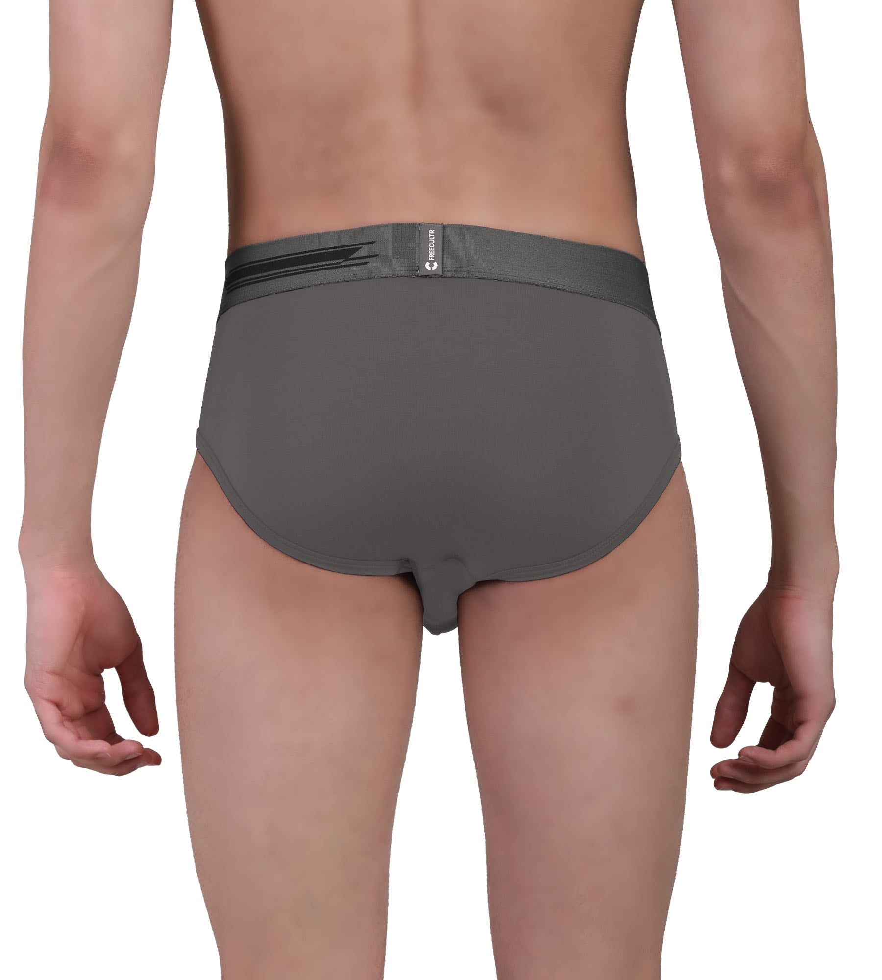 Smoke Grey Men's Anti-Bacterial Micro Modal Brief (Pack of 1)