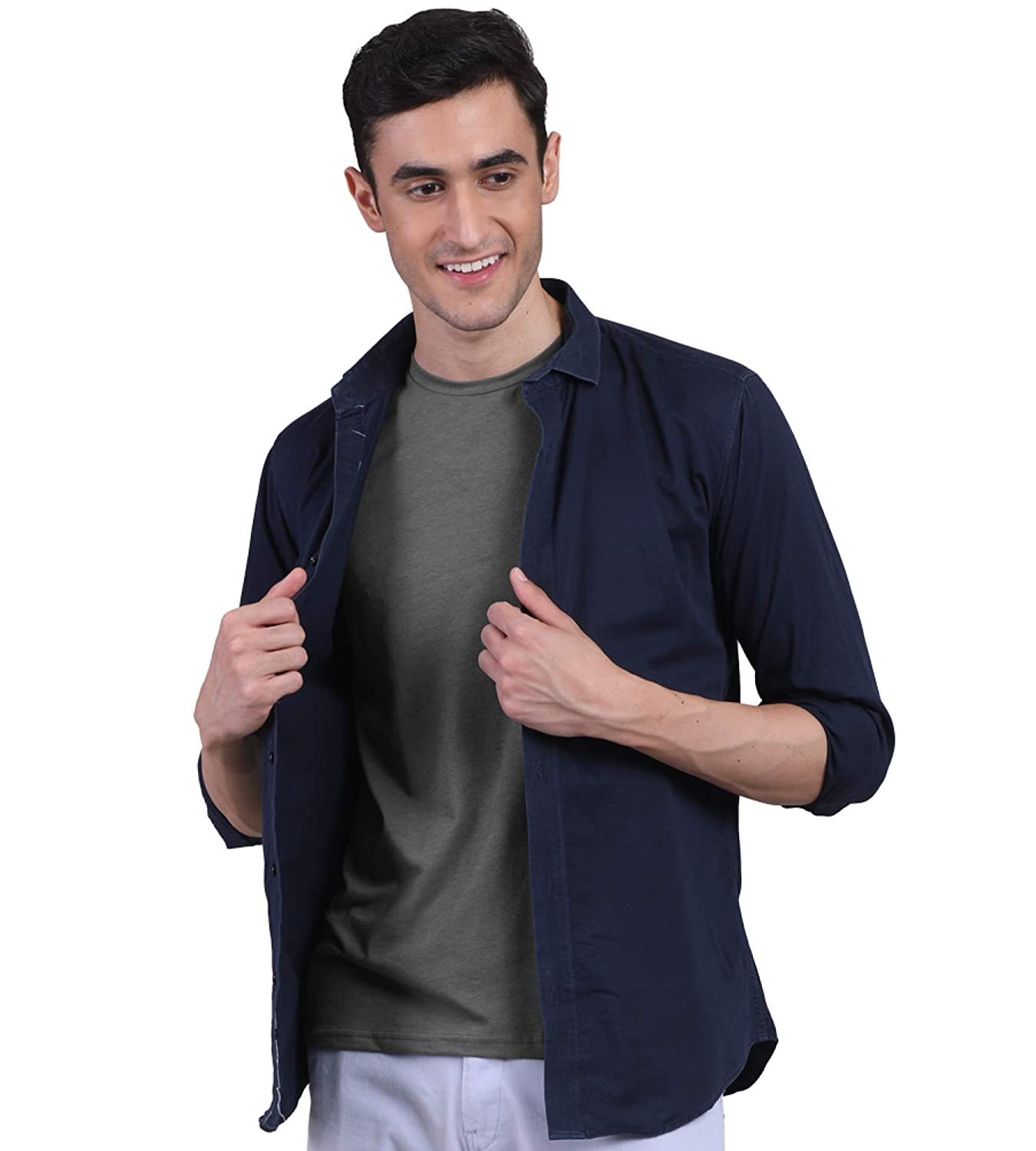 Iron Charcoal Men's Half Sleeves Bamboo Undershirts (Loungewear & Sleepwear) - Pack Of 1