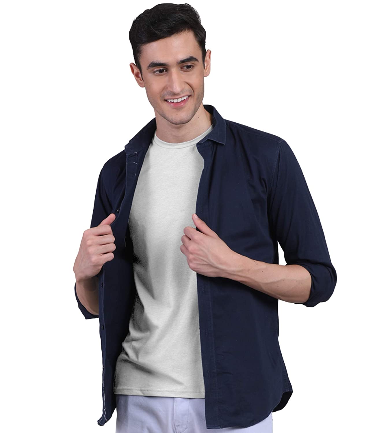 White Men's Half Sleeves Bamboo Undershirts (Loungewear & Sleepwear) - Pack Of 1