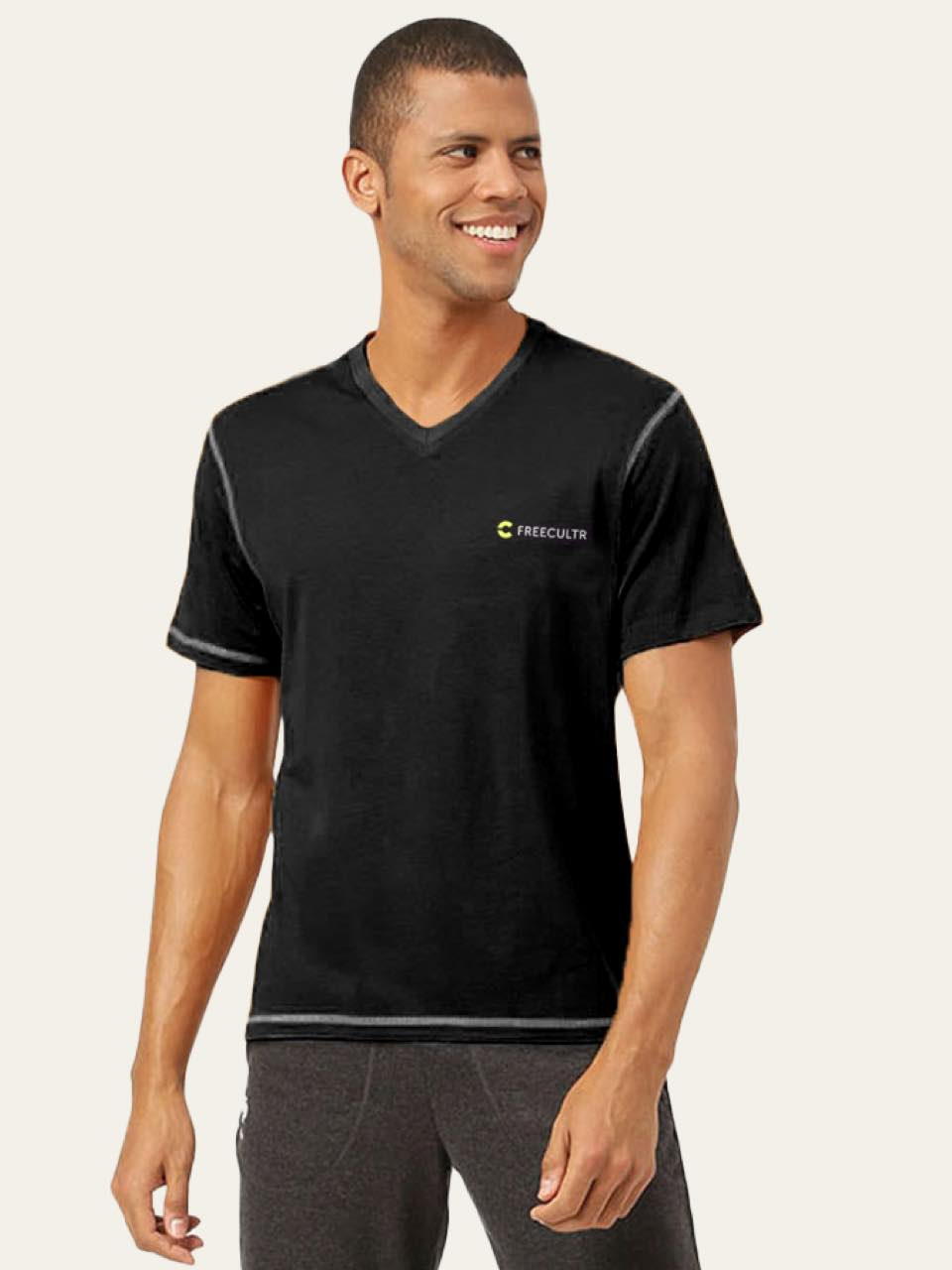 Men's Organic Bamboo Casual Tees - V Neck - (Pack of 1)
