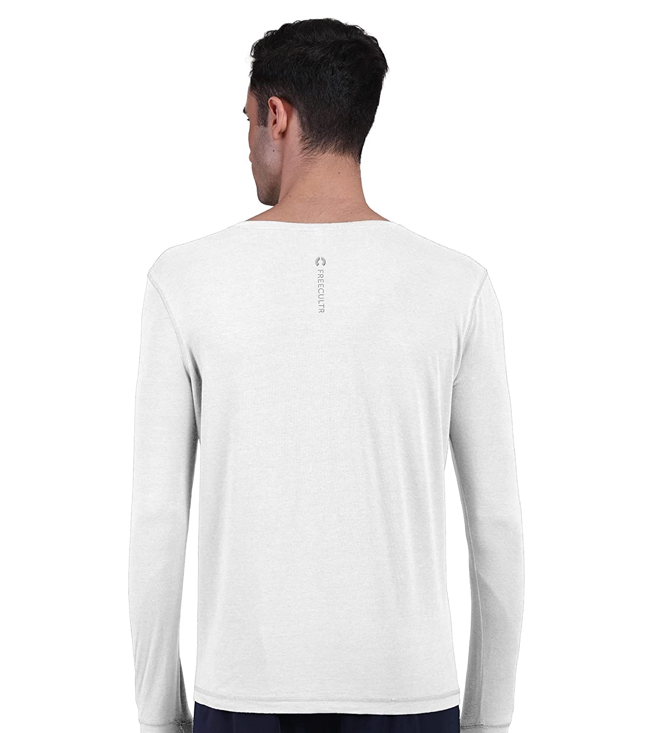 White Men's Organic Bamboo Skins (Full Sleeves-Undershirt, Loungewear, Sleepwear) - Pack Of 1