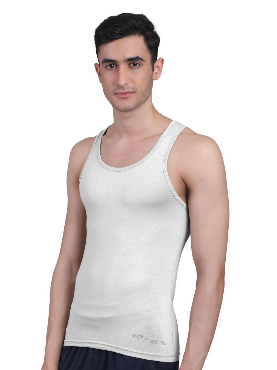 White Twin Skin Organic Bamboo Vest - Comfort Fit (Pack Of 1)