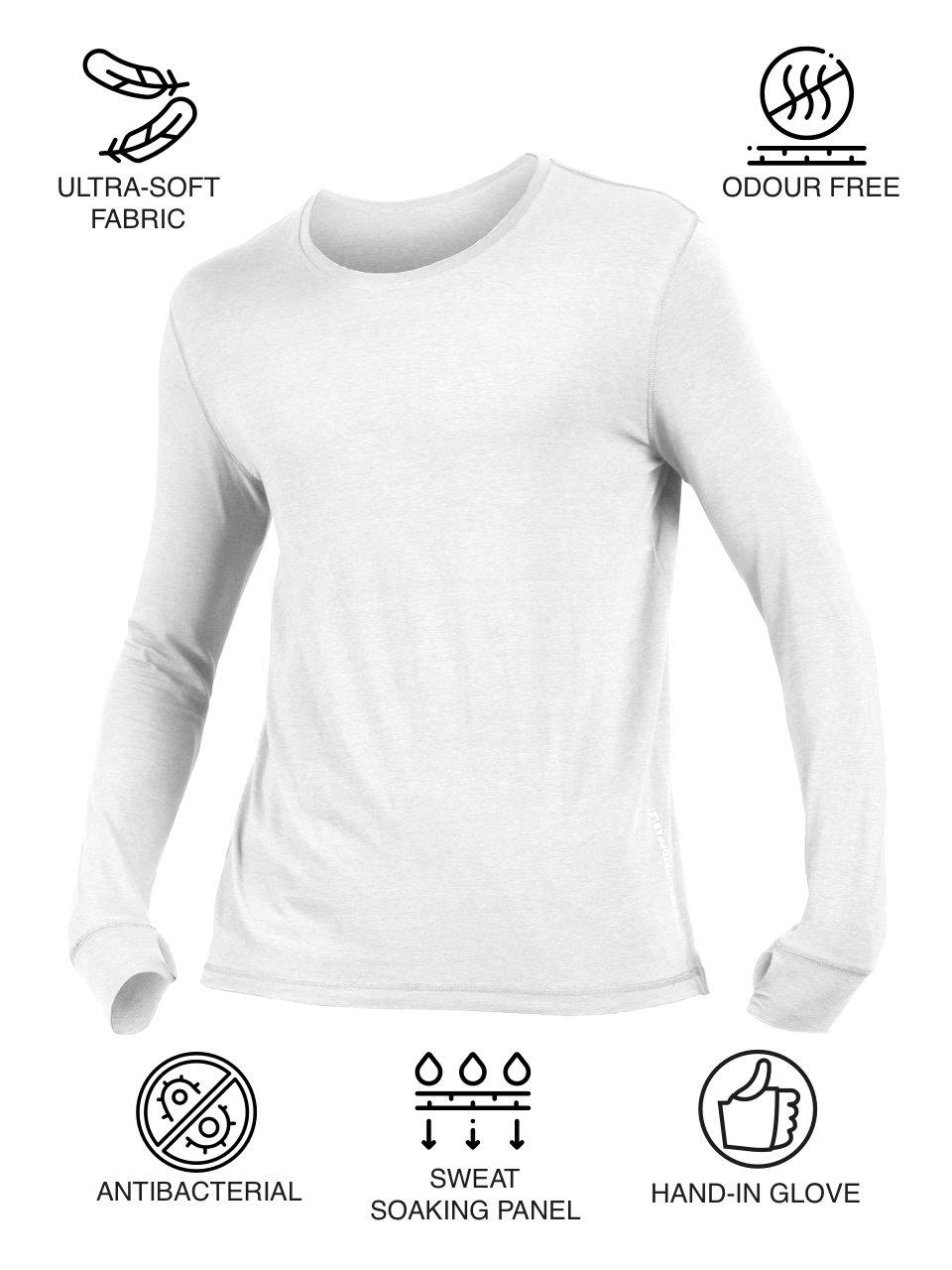 Men's Organic Bamboo Skins (Full Sleeves-Undershirt, Loungewear, Sleepwear) - freecultr.com