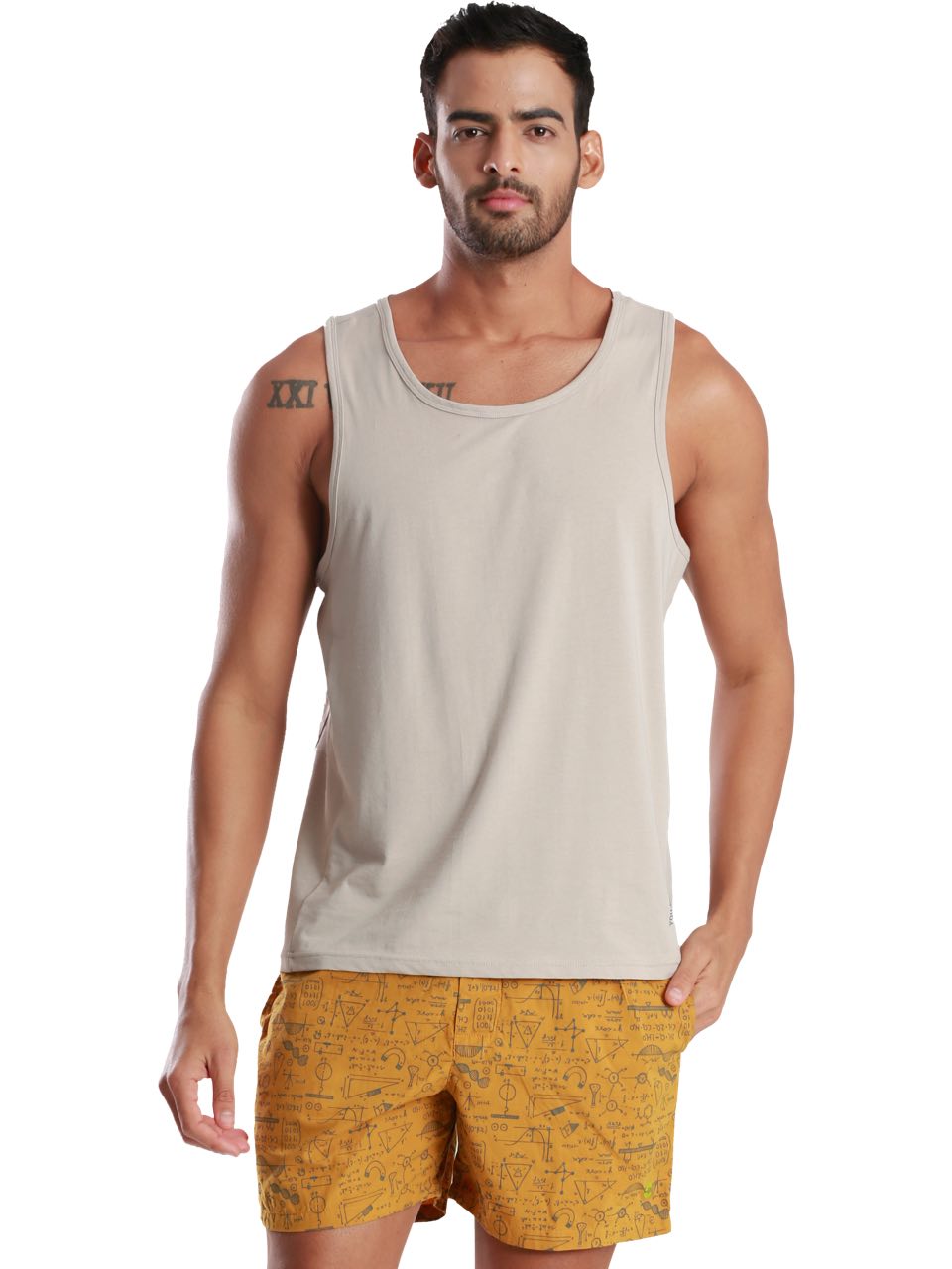 Yellow All-Day Printed Boxer Shorts (Pack Of 1)