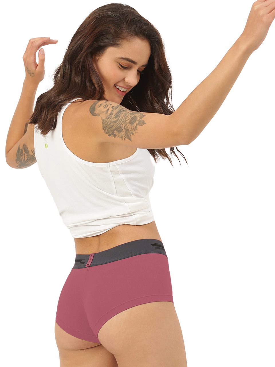 Rossini Red Women Micro Modal Boxer Brief (Pack of 1)